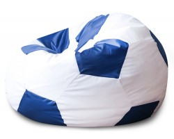 Кресло Мяч Бело-Голубой Оксфорд