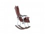 Кресло-качалка складная "Белтех", к/з коричневый