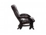 Кресло-качалка Модель 68 (Leset Футура) Венге текстура, к/з Varana DK-BROWN Mebe
