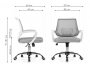 Ergoplus light gray / white Компьютерное кресло