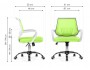 Ergoplus green / white Компьютерное кресло
