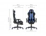 Corvet black / blue Офисное кресло