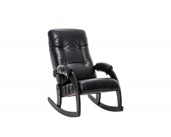 Кресло-качалка Модель 67 Венге, к/з Vegas Lite Black фото