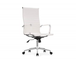 Reus pu white / chrome Компьютерное кресло