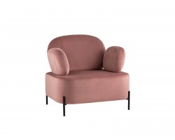 Кресло STOOL GROUP Кэнди с подлокотниками Велюр пыльно-розовый