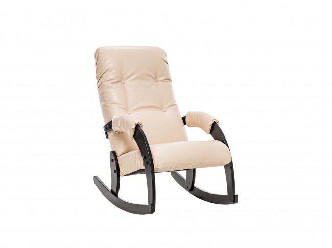 Кресло-качалка Модель 67 Венге, к/з Polaris Beige