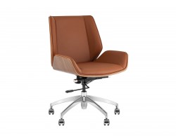 Кресло офисное TopChairs Crown SN, коричневый