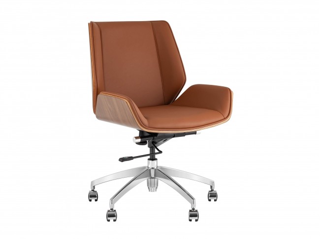 Кресло офисное TopChairs Crown SN, коричневый
