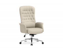 Oxford светло-серый / хром Офисное кресло