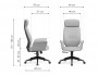 Leo light gray / dark gray Офисное кресло