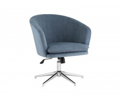 Кресло STOOL GROUP Харис регулируемое Замша, синий nc