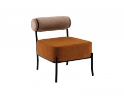 Кресло STOOL GROUP Ponpoun Бежевый, терракотовый