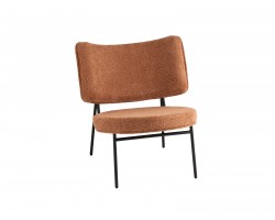Кресло STOOL GROUP District Lounge Букле терракотовый