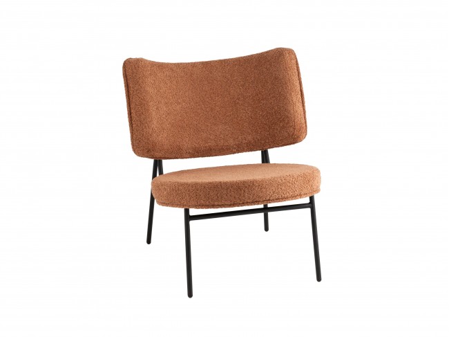 Кресло STOOL GROUP District Lounge Букле терракотовый