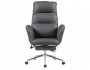 Кресло руководителя STOOL GROUP TopChairs Solid с оттоманкой Серый