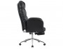 Кресло руководителя STOOL GROUP TopChairs Solid с оттоманкой Черный