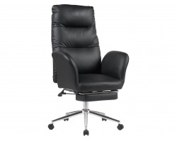 Кресло руководителя STOOL GROUP TopChairs Solid с оттоманкой Черный