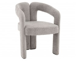 Стул STOOL GROUP Болинджер букле Светло-серый