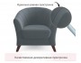 Мягкое кресло Line темно-серый маренго