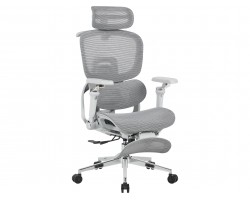 Кресло офисное STOOL GROUP TopChairs Prodigy с оттоманкой Серый