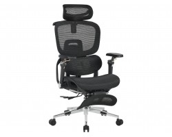 Кресло офисное STOOL GROUP TopChairs Prodigy с оттоманкой Черный