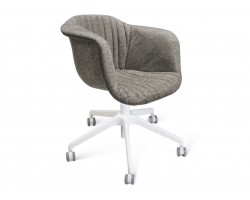 Стул подъемно-поворотный Sheffilton SHT-ST31-C1/S154 пепельный/белый