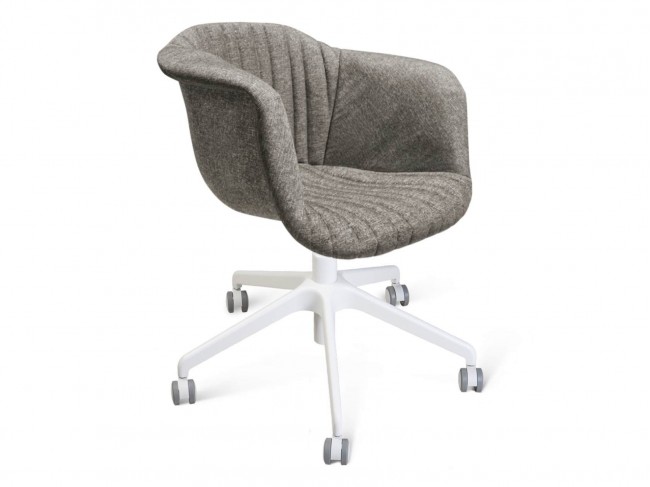 Стул подъемно-поворотный Sheffilton SHT-ST31-C1/S154 пепельный/белый