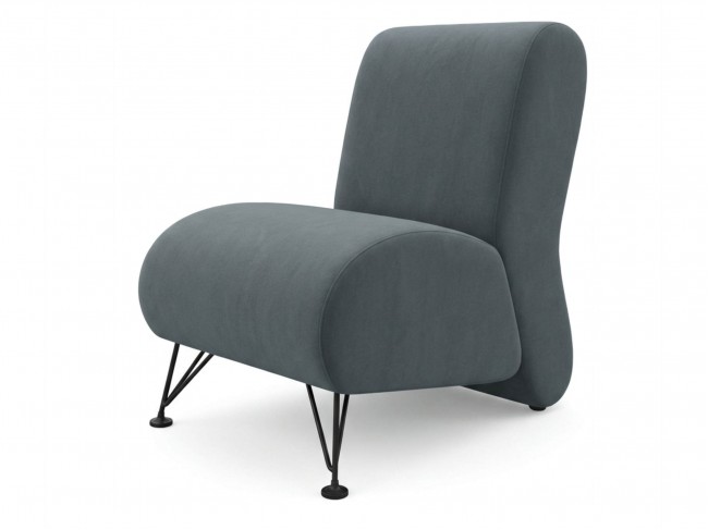 Мягкое дизайнерское кресло Pati маренго темно-серый