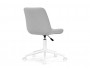 Честер светло-серый велюр / белый Офисное кресло