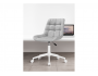 Честер светло-серый велюр / белый Офисное кресло