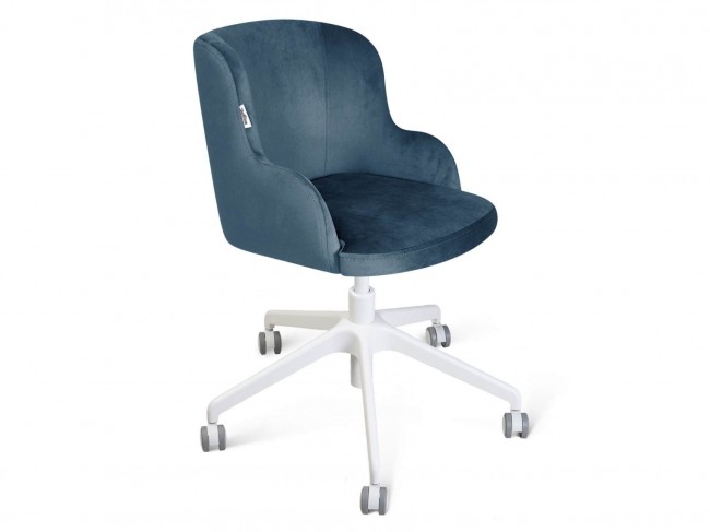 Стул подъемно-поворотный Sheffilton SHT-ST39/S154 тихий океан/белый