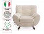 Дизайнерское мягкое кресло Lotus букле айвори