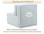 Мягкое дизайнерское кресло-кровать Слайд/Slide мята пастель