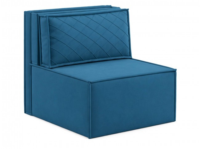 Мягкое дизайнерское кресло-кровать Слайд/Slide синий