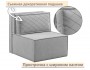 Мягкое дизайнерское кресло-кровать Слайд/Slide серый
