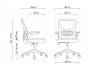 Konfi light gray / white Офисное кресло